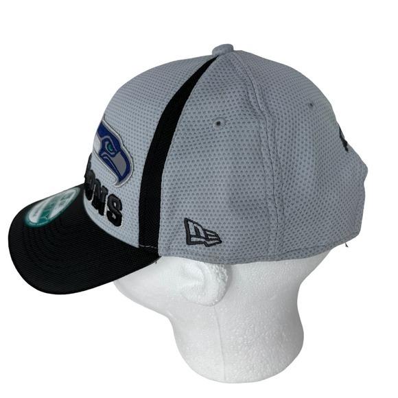 New Era 9FORTY Seattle Seahawks NFC Conference Champions Cap Black White OS NEW - Picture 4 of 10